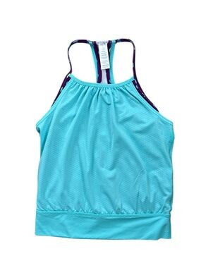 Ivivva blue and purple girls racerback tank top - size 6